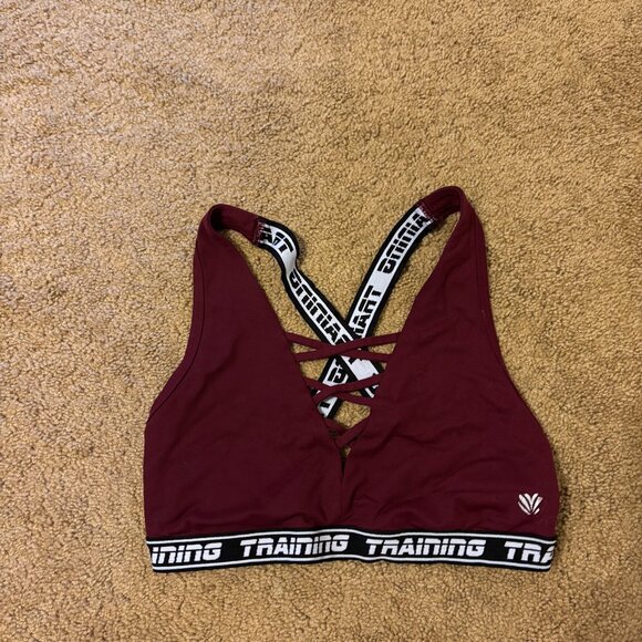 Maroon Sports Bra - Picture 1 of 2